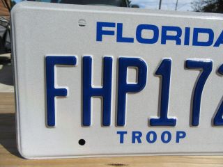 Vintage Florida Trooper Police License Plate Tag FHP1723 2