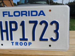 Vintage Florida Trooper Police License Plate Tag FHP1723 3