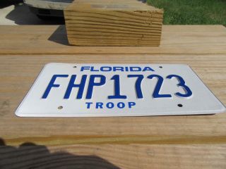 Vintage Florida Trooper Police License Plate Tag FHP1723 5
