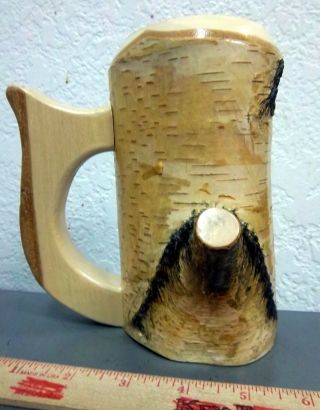 Hand Made Birch Tree Mug / Stein,  Made In North Pole Alaska,  &,