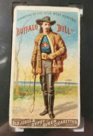 1888 Goodwin Champions Buffalo Bill N162 SGC Authentic Old Judge Gypsy Queen 2