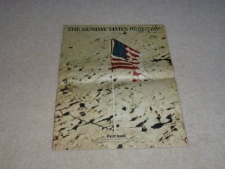 Apollo 11 Moon Landing Sunday Times Mag From Aug 3rd 1969 50 Year Ann