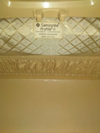 Samsonite Profile II Beauty Train Case Make up Hardshell Grey 750412 Vintage 7