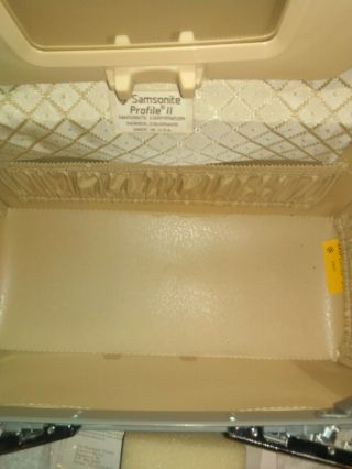 Samsonite Profile II Beauty Train Case Make up Hardshell Grey 750412 Vintage 8