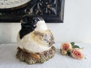 Fat Chickadee Cookie Jar By Big Sky Carvers Extremely Collectible Discontinued