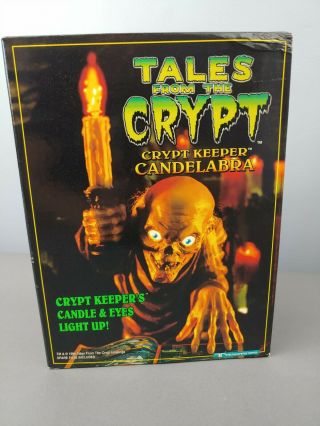 Vintage Tales From The Crypt Cryptkeeper Light Up Candelabra 1996 Trendmasters.