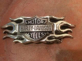 Harley Davidson Flame Bar & Shield Belt Buckle