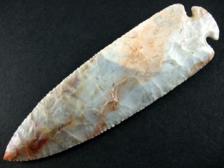 Fine Authentic 6 1/8 Inch Collector Grade 10 Ohio Dovetail Point Arrowheads 2