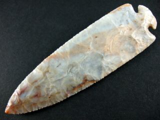 Fine Authentic 6 1/8 Inch Collector Grade 10 Ohio Dovetail Point Arrowheads 5