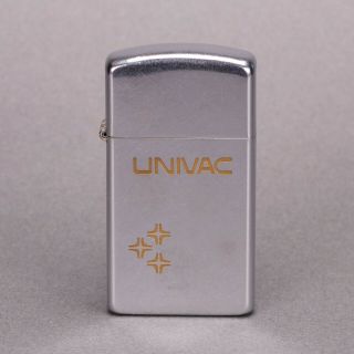 Vintage Tech Univac Small Zippo Lighter Rare Collectible 1950 
