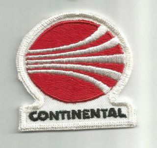 Continental Airlines Advertising Employee Patch 2 - 1/2 X 2 - 1/2 1988
