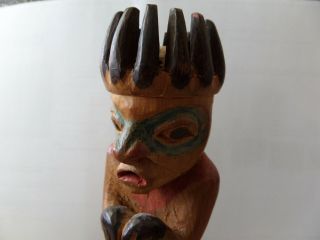 Tlingit / Haida Bear wearing Bird mask with a Shaman Mask 1St Nation 2