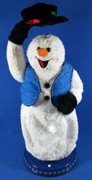 Gemmy Spinning Snowflake Animated Snowman Sings Dances Snow Miser w/ Box 6