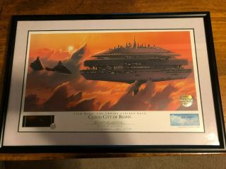 Star Wars “cloud City Of Bespin” Lithograph Signed By Ralph Mcquarrie 619/2500