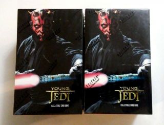 Decipher Star Wars Young Jedi Menace Of Darth Maul Factory Booster Boxes