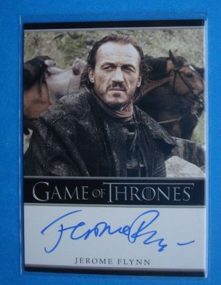 2012 Game Of Thrones Season 1 Auto/autograph Jerome Flynn As Bronn