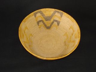 A And Finely Woven Mission,  Native American Indian Basket,  C.  1915