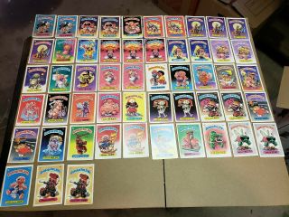 1985 Garbage Pail Kids Series 1 Incomplete Variation Set Gpk 53 Cards Os1