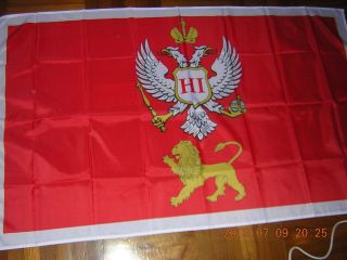 Reproduced Flag Of The Principality Of Montenegro 1852 - 1910 Ensign 3x5ft