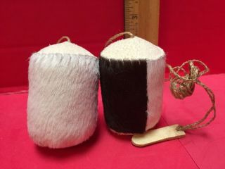 Vintage Eskimo Alaskan Fur 2 " Yo - Yo Handmade