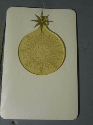 1974 Hallmark Hall Family Christmas Card And Ornament The Very First One