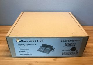 1986 B&o Bang & Olufsen Beocom 2000 Hst Danish Design Black Telephone