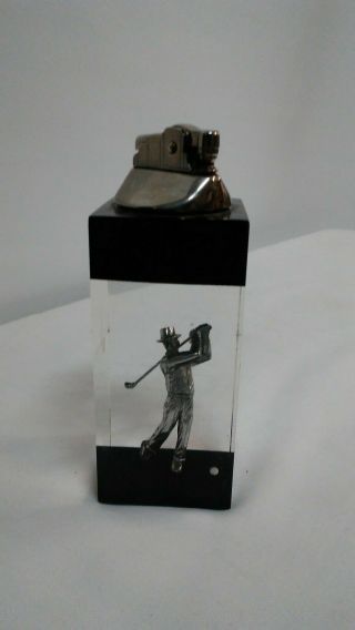 Vintage Lucite Golf Table Lighter