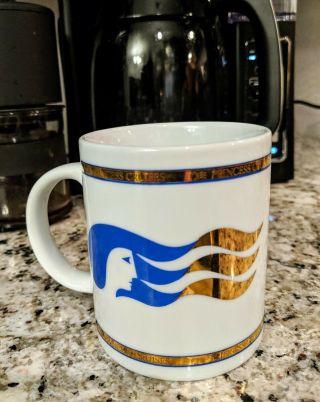 Princess Cruises Coffee Mug 22k Gold Kapan - Kent Co Ceramic Cup/mug