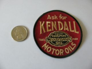 Vintage Kendall Ask For Oil Gasoline Gas Patch Embroidered Nos Old Stock