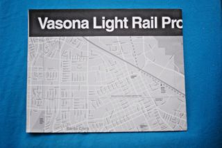 Vasona Light Rail Project Map - June 1999 - Santa Clara Valley Trans.  Authority