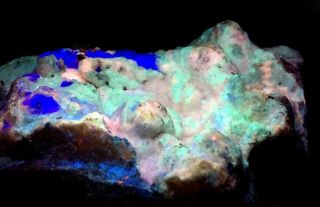 Multicolor Fluorescent Beauty From The Historic Rampgill Mine,  England,  Uk - Nr