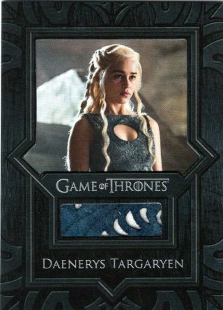 Game Of Thrones Valyrian Steel Costume Relic Card Vr2 Daenerys Targaryen 