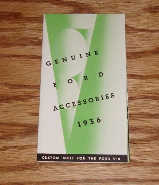 1936 Ford Approved Accessories Foldout Sales Brochure 36