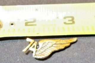 Harley Davidson 74 With Wing Vest Hat Pin From 70s & 80s