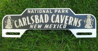 Vintage License Plate Topper Carlsbad Caverns National Park Mexico 1940 