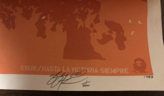 1999 Limited Edition Signed SSUR Planet of the Apes Rebel Che Guevara Poster 5