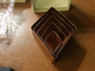 Martha Stewart By Mail ✔️ Michael Bonne ✔️ Copper Diamond Biscuit Cutter Set