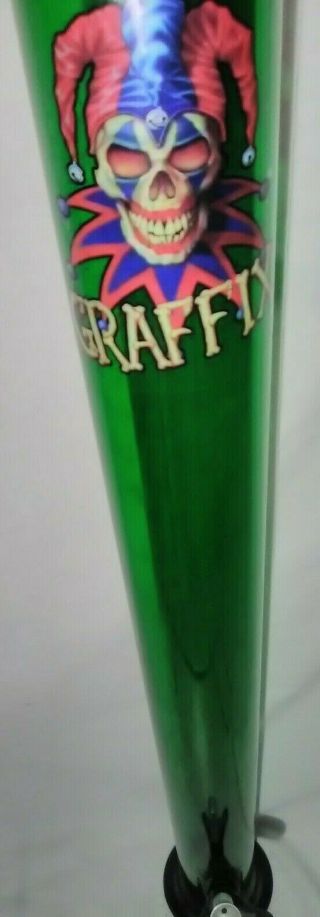 Vintage Graffix Vinyl Bong Water Pipe Old Stock Before They Closed 24 Inches