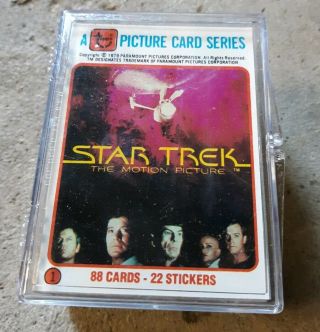 Star Trek Movie 1979 Trading Cards Complete Set With Stickers