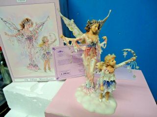 Christine Haworth Faerie Fairy Leonardo Figurine Ltd Ed " Silver Moonbeams Boxed