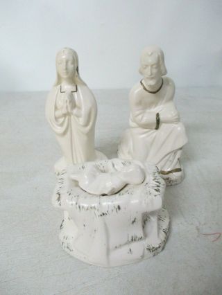 Vintage Holland Mold 17 Piece Ceramic Nativity Set Hand Painted LARGE SIZE 4