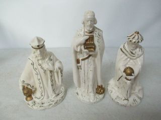 Vintage Holland Mold 17 Piece Ceramic Nativity Set Hand Painted LARGE SIZE 5