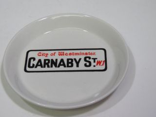 Carnaby Street London Westminster Tip Coin Valet Tray Dish Souvenir Porcelain