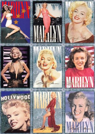 Marilyn Monroe Series 1 1993 Sports Time Complete Base Card Set Of 100 Movie