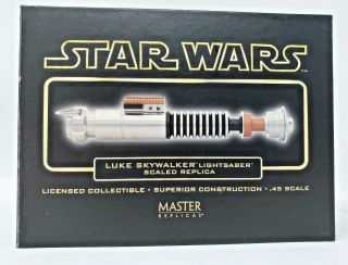 Master Replicas Star Wars Luke Skywalker Lightsaber Sw - 300 Scaled Diecast Nib
