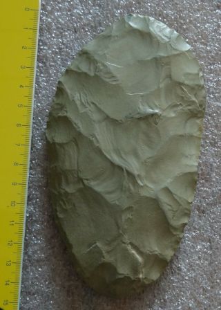BIG Neoltihic Biface Green Jasper Scraper - Blade from Ténéré - Niger 4