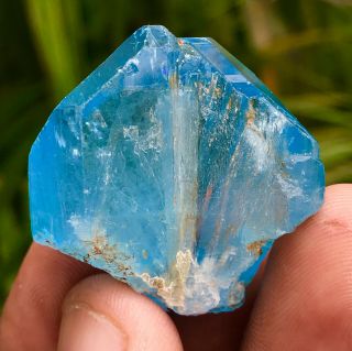 149.  6ct World Class Terminated Swizz Blue Topaz crystal specimen Shigar Mine Pak 4
