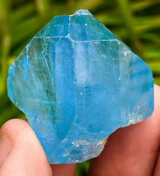 149.  6ct World Class Terminated Swizz Blue Topaz crystal specimen Shigar Mine Pak 7