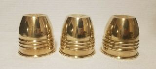 Johnson Products brass cups Hallmarked - Paul Fox style cups and balls Magic 3