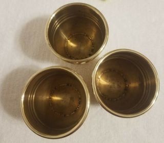 Johnson Products brass cups Hallmarked - Paul Fox style cups and balls Magic 5